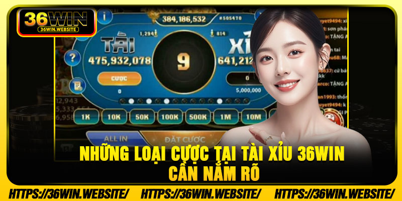 Những loại cược tại tài xỉu 36Win cần nắm rõ